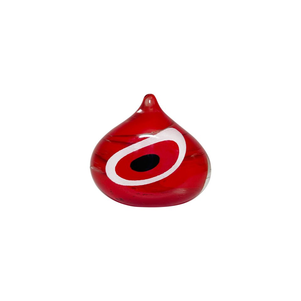 HAND-SCULPTED RUBY EYE AMULET