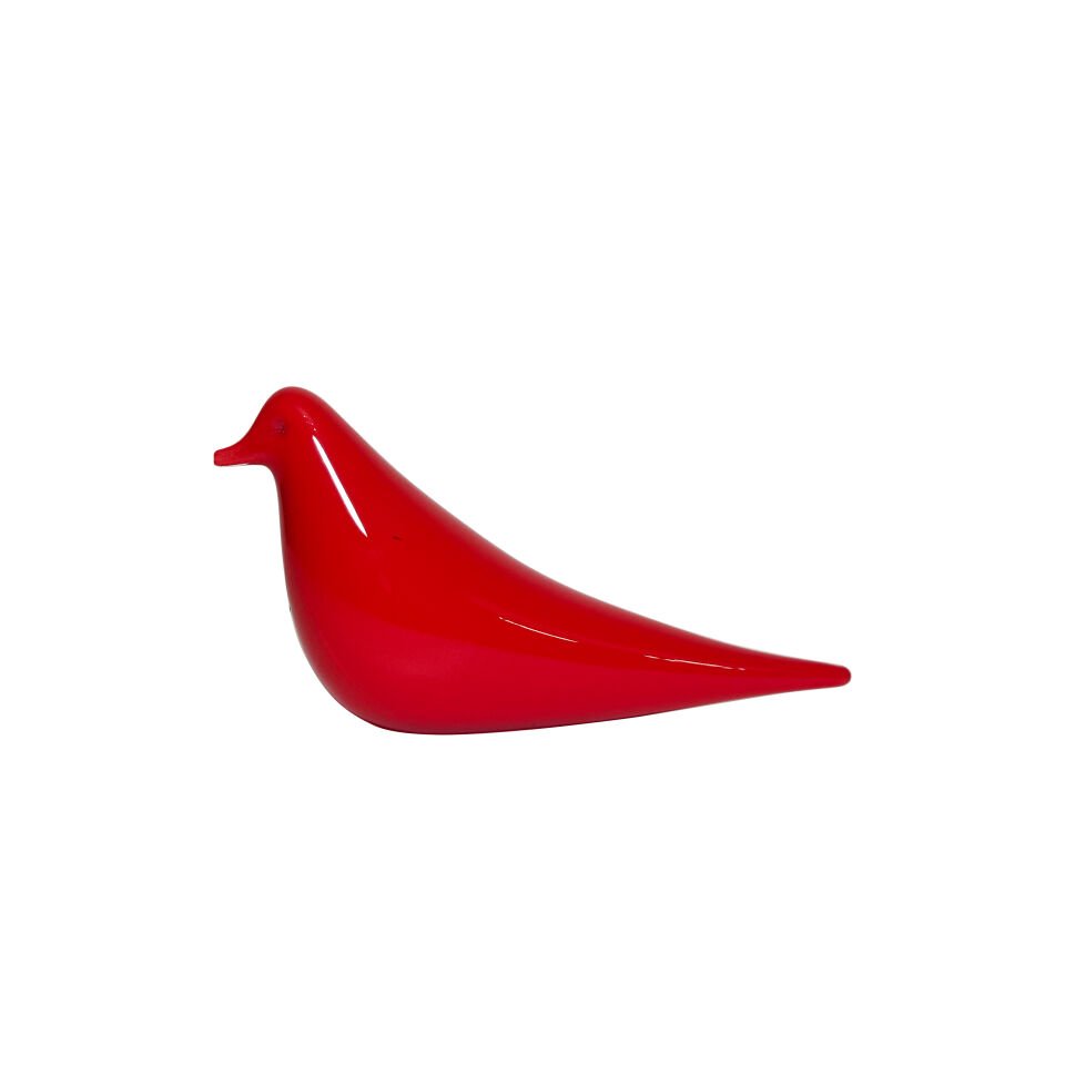 HAND-SCULPTED RUBY BIRD