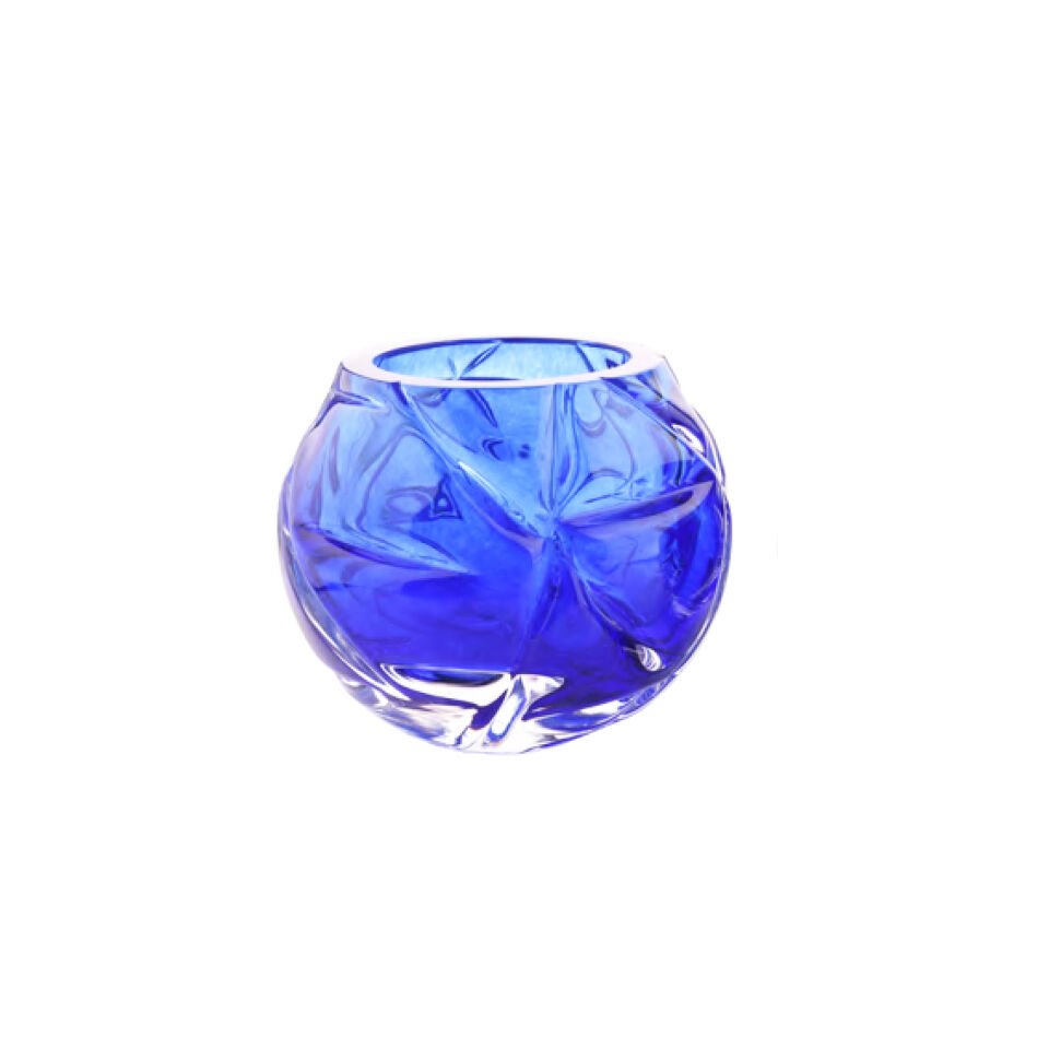 COBALT BLOOM VASE